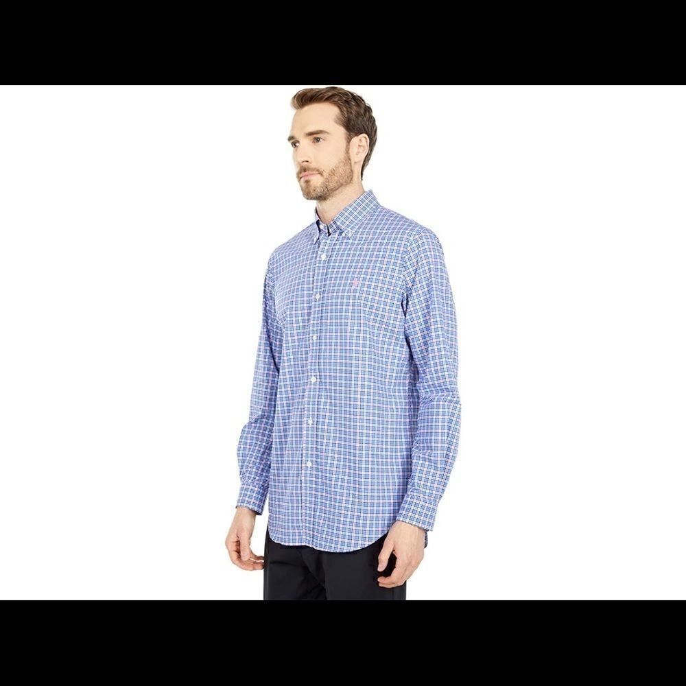 NWT Polo RL Plaid Cotton Poplin long sleeve Shirt